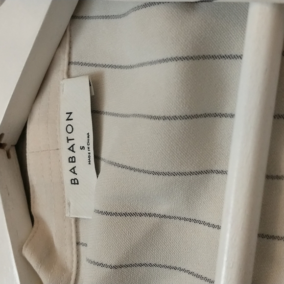 Babaton Kaltag pinstripe wrap blouse - Picture 2 of 3